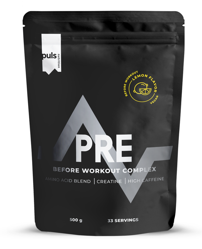 [8342] Puls Pre workout amino acid powder Lemon 500g